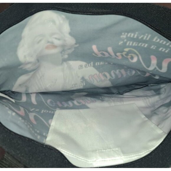 Woman Marilyn Monroe Tote Bag Purse Large Shoulder Shopping Gift Photo New NWT - Picture 4 of 4